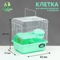 Клетка для грызунов Пижон, 23 х 17 х 26 см, эмаль, зелёная
