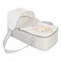 Люлька-переноска Мишка-Малышка BamBola, бежево-белая, для новорожденных, жесткая, унисекс