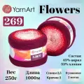Пряжа для вязания Yarnart Flowers, цвет 269, моток 250г, 1000м, 2шт/упак