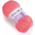 Пряжа YarnArt Flowers Unicolor розовый коралл (736), 55%хлопок/45%акрил, 200м, 50г, 2шт