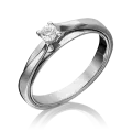 Кольцо PLATINA, белое золото, 585 проба, бриллиант