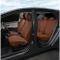 Комплект чехлов Автопилот Алькантара ромб Hyundai Creta II с 21г. (с подлокотником) Коричневый + Коричневый