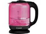 Чайник электрический Hyundai HYK-G4808 малиновый/черный (стекло)