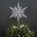 Вифлеемская звезда на елку Серебристый Альдебаран 32 см, Kurts Adler, D3347