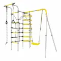Спортивно-игровой комплекс ROMANA Космос 103.21.05-01 серый/желтый с качелями пластиковыми 1. Д-26.01