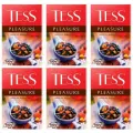 Tess Чай черный байховый Pleasure, с шиповником и яблоком, листовой, 100 г, 6 шт