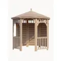 Комплект для самостоятельной сборки Беседки Виктория d 2,5 (полузакрытая, без пола)