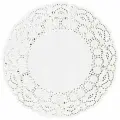 Салфетки ажурные круглые d-38см уп/250шт белые