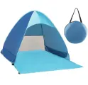 Strandmuschel, Tragbar Extra Light Strandzelt, Sun Shelter для 2-3 человек, Einschließlich Tragetasche und Zeltpflöcke, UV-Schutz, Beach Zelt für Familie, Strand, Garten, Camping