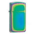 Зажигалка ZIPPO Slim® с покрытием Spectrum™, латунь/сталь, разноцветная, глянцевая, 30x10x55 мм