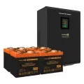 Комплект ИБП EX296004RUS + батарея 55Aч EX285652RUS 4шт (инвертор, синус, для котла, настенный) ExeGate FineSine SX-5000. LCD. AVR.2SH. T