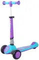 Самокат Sportsbaby Детский трехколесный самокат MS-949 Formula 5 фиолетово-голубой со светящимися колесами