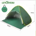 Палатка пляжная 3-4 местная от солнца автоматическая летняя быстросборная для отдыха на природе и пикника, зеленый цвет