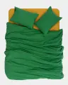 Набор наволочек из вареного хлопка 70х70 см, цвет зеленый, 2 шт