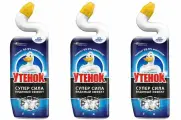 Туалетный утенок Чистящее средство для унитаза Суперсила Видимый эффект, 900 мл, 3 шт