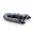 Моторная лодка Лидер ПВХ Тайга-270 с жестким дном, без киля, 41 см баллоны, серого цвета