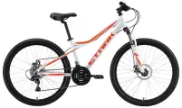 Горный велосипед Stark Slash 26.1 D (2024) 14.5 Бело-оранжево-красный (142-153 см)