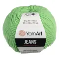 Пряжа YarnArt Jeans, 55 % хлопок, 45 % акрил, 50 г, 160 м, 60 зеленое яблоко