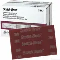 Абразивный лист 3М Scotch-Brite 7447+ бордовый AVF, P360, 145ммХ224мм, 20 шт.
