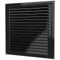 Решетка вентиляционная стальная с эмалью черная 300х300 ERA (3030МЭ Black)