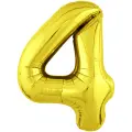 Воздушный шар Agura Slim Цифра, золото