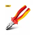 Плоскогубцы DELI DL512007 диэлектрические, комбинированные (180мм, сталь Cr-V, сертификат VDE для работ под напряжением до 1000В)