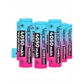 Аккумулятор Vapcell N41 18650 4050mAh (Комплект 10 элементов) голубой/розовый