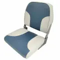 Сиденье виниловое Economy, синее с серым (10268278)