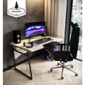 Стол компьютерный игровой, офисный, геймерский Expert Дуб Бунратти каркас металл для пк и ноутбука 117х77 см