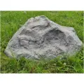 Декоративный камень ИП Волошин Валун, стеклопластик, морозоустойчивый, серый мрамор, 85 см