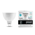 Лампа светодиодная (LED) с отражателем MR16 GU5.3 7Вт 550лм 4100К 230В матов. Gauss