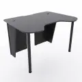 Игровой компьютерный стол Старк с полкой для монитора, 140x90x75 см, чёрный