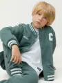 Бомбер crockid КР 302678-1/темный малахит, размер 76/146, зеленый