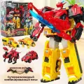 Игрушка трансформер 2-в-1 танк-динозавр и воздушный охотник 27 см для детей и коллекционеров развивающая игрушка с двойным функционалом