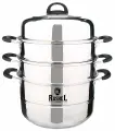 Мантоварка-пароварка Rashel R-032, четырехуровневая, 32 см, нержавеющая сталь