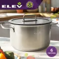 Кастрюля ELEY RW0813-24C 5.5л, серебристый