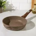 Сковорода Мечта «Гранит Brown», d=24 см, антипригарное покрытие, съёмная ручка, коричневый