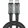 Кабель USB Type-C - USB Type-C, 1м, ACEFAST C1-09 Black/Grey (AF-C1-09-GY)
