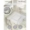 Коврик для туалета DeNASTIA кружево, 50x50 см, белый, M111254