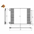 Радиатор кондиционера Nrf 350393 для Renault GRAND SCENIC IV R9 IV, Megane IV, Scenic IV, Talisman