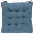 Подушка на стул с завязками, 35х35 см, синий, SOFT