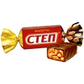 Конфеты Степ Золотой, арахис и карамель, 1 кг, пластиковый пакет