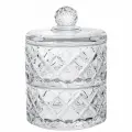 Банка универсальная для хранения Lefard с крышкой 2 яруса Diamant 10,5 х 15 см, 280 мл каждый ярус