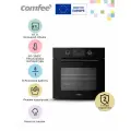Встраиваемый электрический духовой шкаф Comfee CBO722AGB, 67 л, ширина 56 см, 8 режимов, аэрогриль, эмаль легкой очистки
