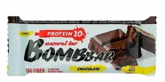 Батончики протеиновые без сахара Bombbar, 12 шт по 60 г, вкус: двойной шоколад