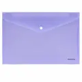 Упаковка 24 шт. Папка-конверт с кнопкой ERICH KRAUSE Diagonal Pastel, А4, до 120 л, непрозрачная, ассорти, 0,18 мм, 50322