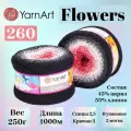 Пряжа для вязания Yarnart Flowers, цвет 260, моток 250г, 1000м, 2шт/упак