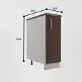 Кухонный модуль стол ЛДСП 300*846*600