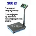 Весы торговые электронные напольные Гарант ВПН-300У до 300 кг, 40х50 см, складная стойка