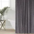 Штора для ванной Этель Клетка, цв. серый, 180х180 см, полиэстер
